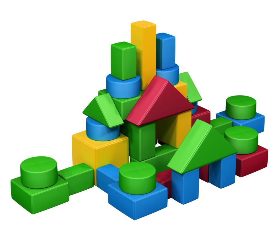 Комплекти дитячих ігрових пуфів "М'який конструктор" із 37 геометричних м'яких модулів (8 різновидів фігур), АНШАР ГРУП (59773)